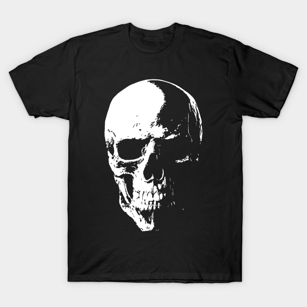 Single Skull T-Shirt by EraserArt